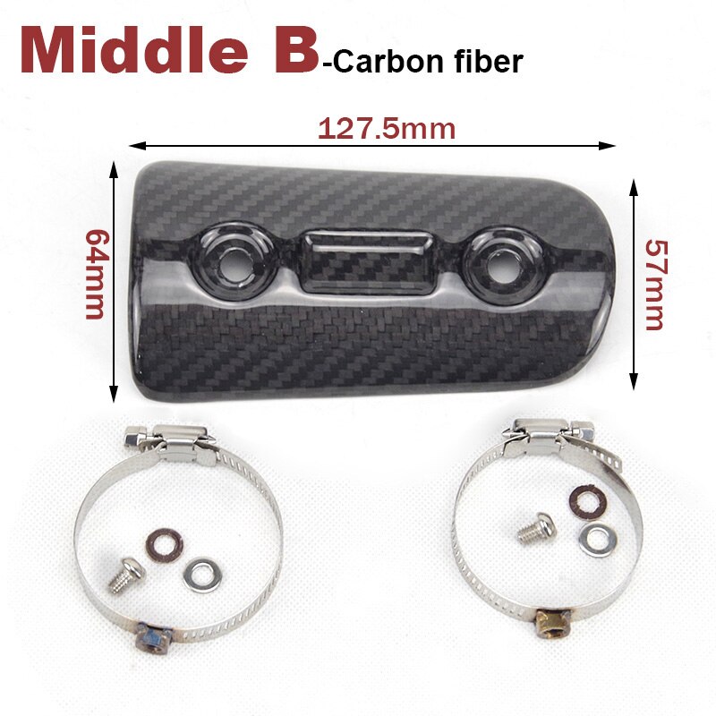 Silenciador de Escape para motocicleta Protector de fibra de carbono, cubierta de protección térmica, cubierta antiincrustante para z900 Pit Bike Vintage