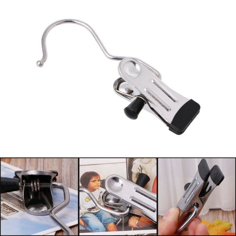 Cintre de chaussures en acier inoxydable | Pince-rideau pour chaussures, crochet à linge, crochet à suspendre les vêtements, pince à chevilles