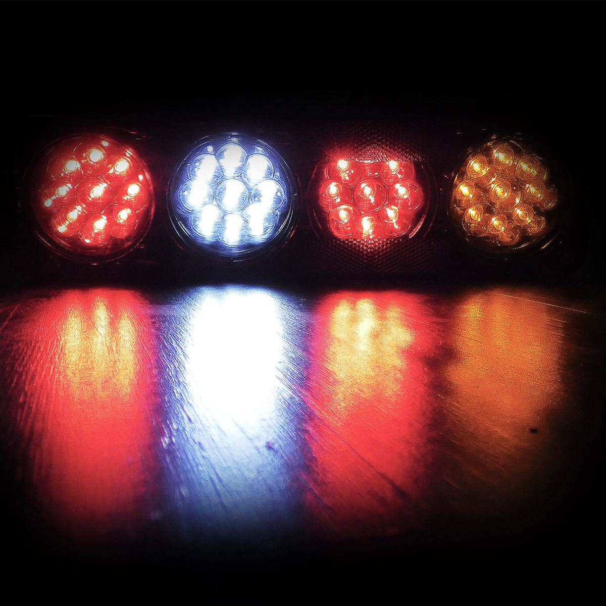 2 Stuks 12V 36LED Waterdicht Vrachtwagen Achterlicht Waarschuwing Knipperlichten Remlicht Fit Voor Trailer caravans