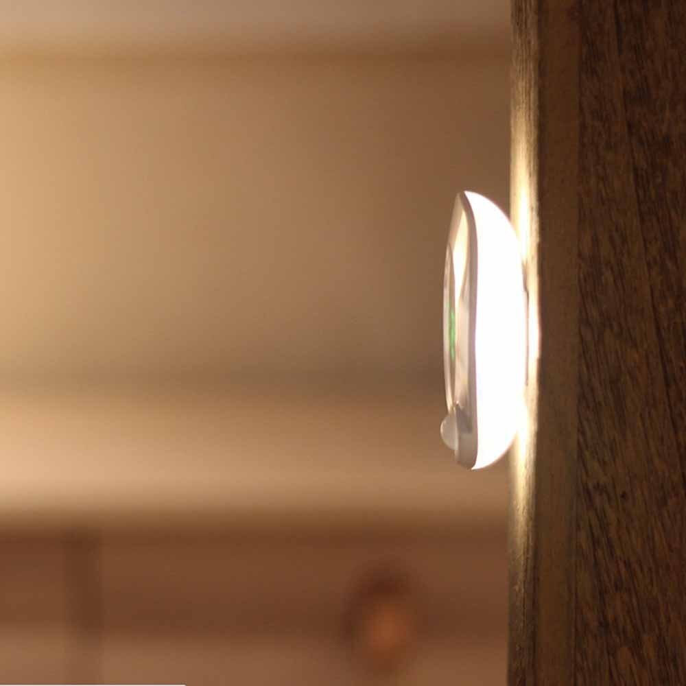 Smart sensor vegg nattklokke med led lys natt hjem klokke to farger bryter led for wc bad soverom
