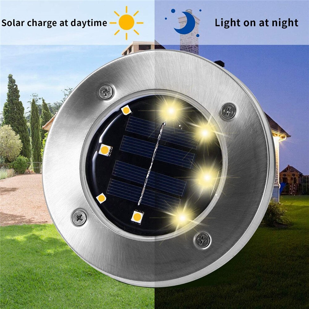 1Pcs Solar Tuinverlichting Outdoor 12LED 8LED Waterdichte Tuin Pathway Deck Led Verlichting Lamp Voor Thuis Yard Oprit Gazon road