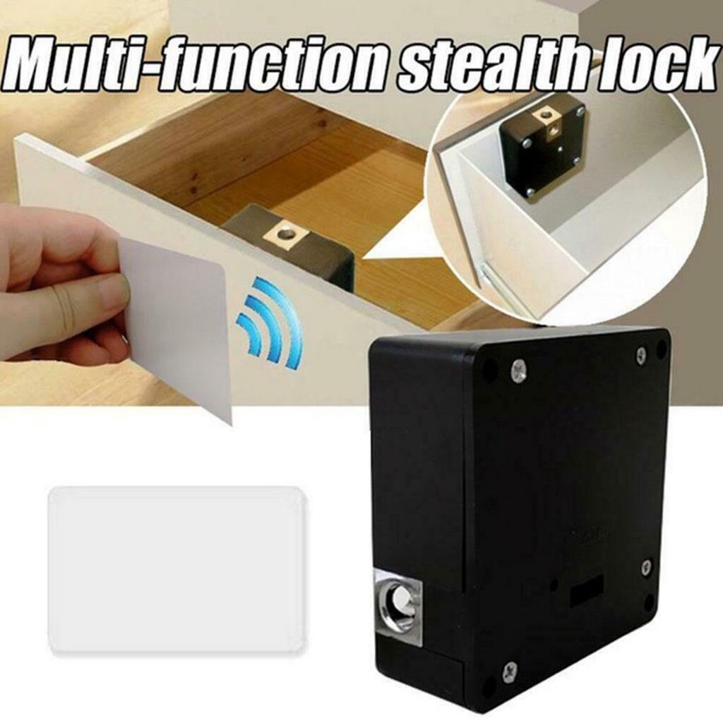 Induction DIY Hidden Safety Digital Smart Cabinet Wardrobe Drawer Lock Home Accessories Drawer Lock Support