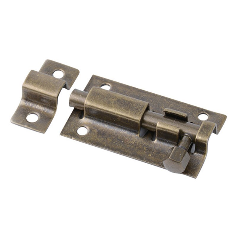 Verrou de porte en acier inoxydable, couleur argent, solide, coulissant, loquet à loquet, agrafes, quincaillerie de sécurité, 1.5/2/3/4 pouces