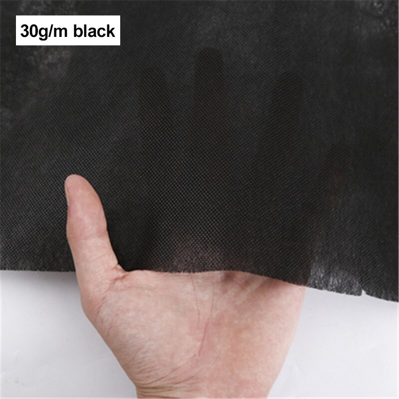 Materiale hvid sort ikke-vævet stof stof støv klud foringer & interlinings pude kerne dækdug 160cm bredde ,10m/ rulle: 4