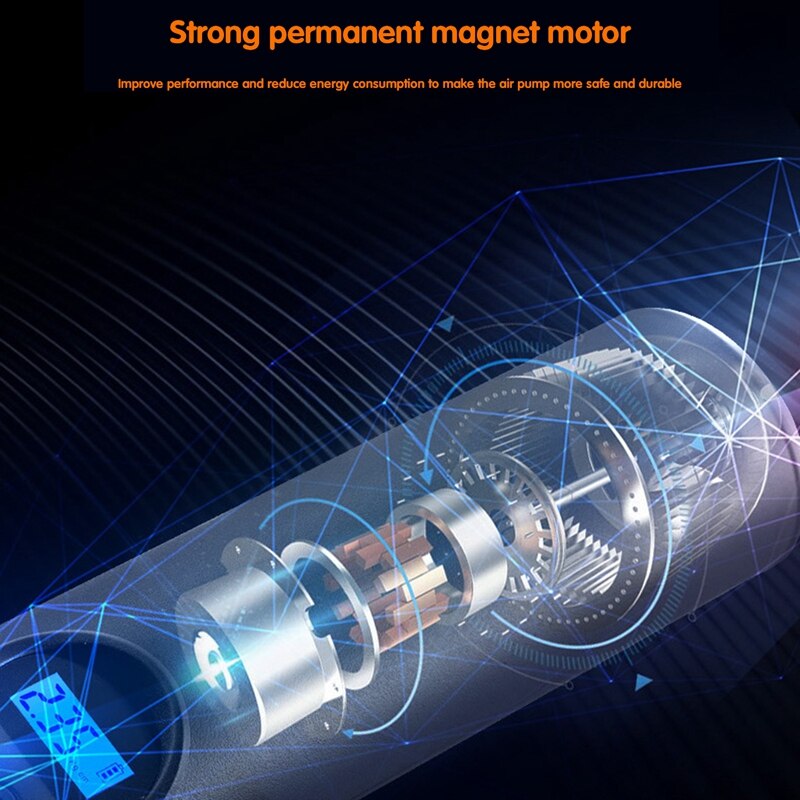 Car Air Pump 12V 150Psi Lcd Handheld Electric Air Compressor Tire Pump Compressor Bicycle Pump