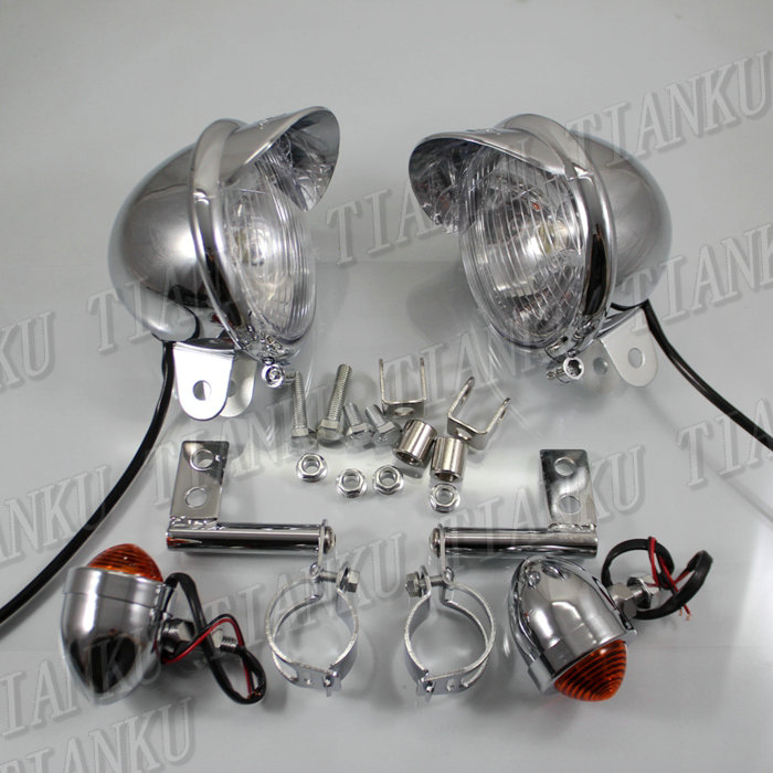 Turn Signal + Spot light Brackets Fork Mount For Suzuki Boulevard C50 Volusia 800 C90 M109R C109 Marauder 800 M50 Intruder