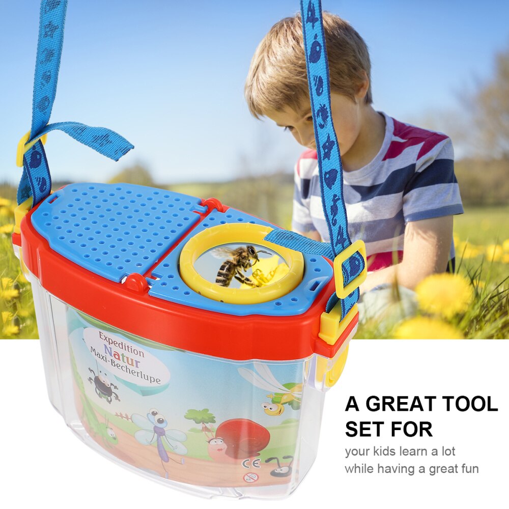 1 Set Kids Outdoor Insect Collector Observation Box Capture Tool Magnifier