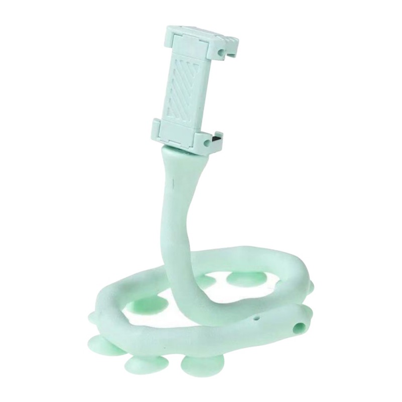 soporte de pared en vivo , soporte para teléfono móvil, soporte para bicicleta de sobremesa para coche, soporte Flexible con ventosa: blue