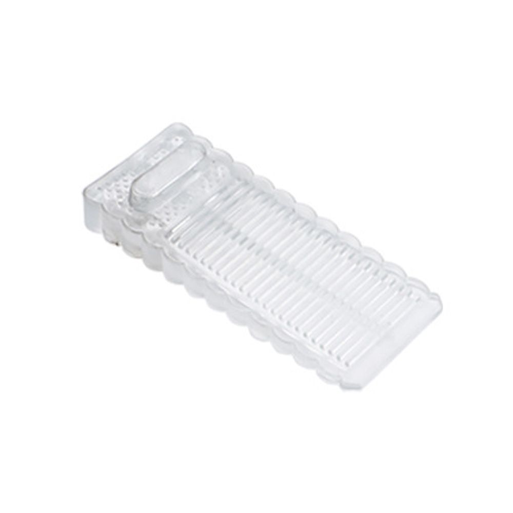 Tope de puerta de silicona de seguridad, Tope de puerta de cuña de bloque, retenedor trasero de puerta de oficina en casa, parada anticolisión: Rojo