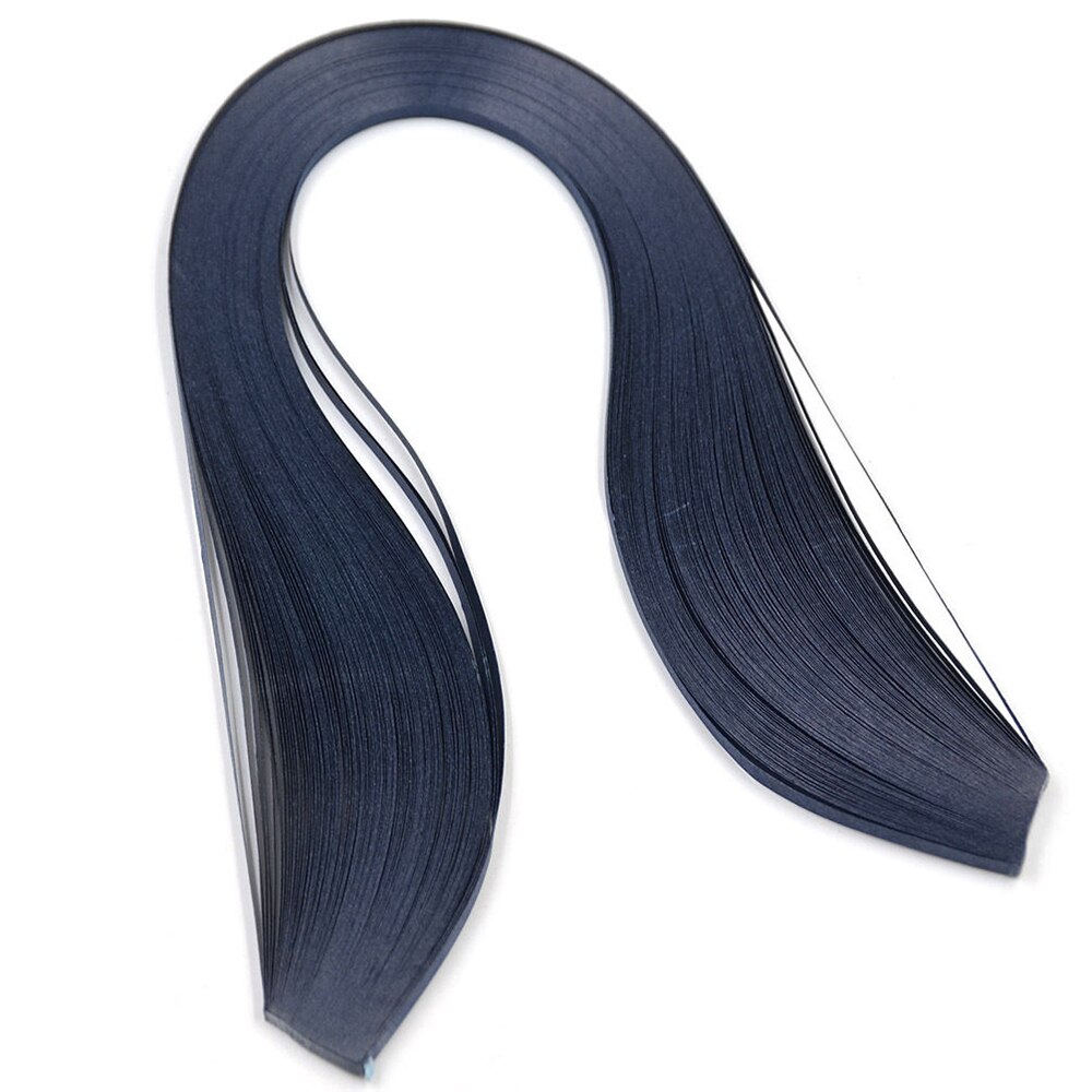 120 streifen Quilling Papier 3mm Breite Einfarbig Origami Papier DIY Hand Handwerk Dekoration Weihnachten: navy blue