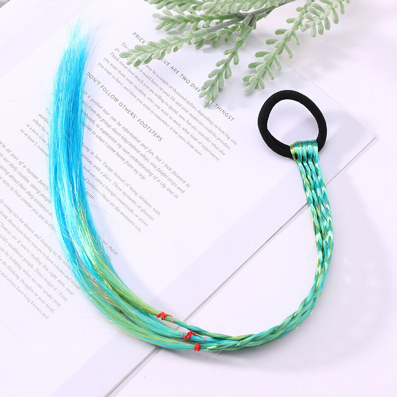 Cinta elástica para el pelo para chico y niña, accesorios para el cabello, cinta para el pelo de chico s, diadema para niña, tocado de cuerda trenzada, para niño: green