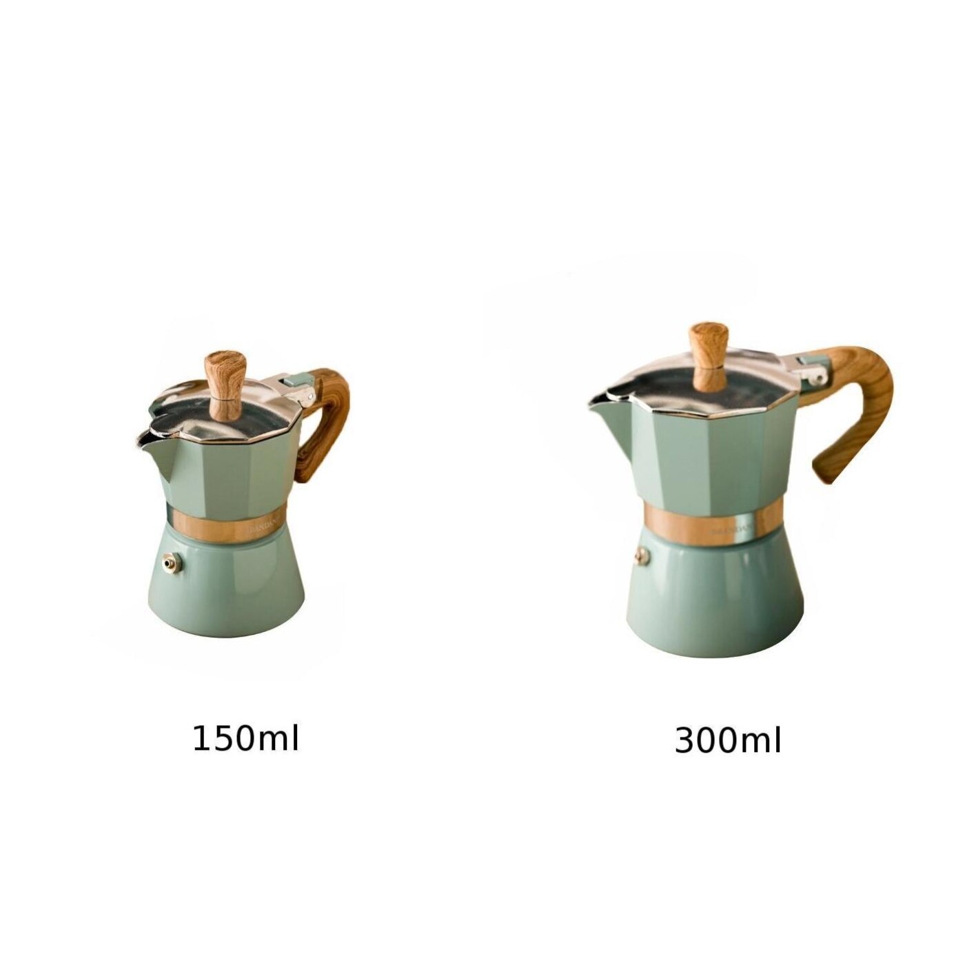 Aluminum Italian Moka Espresso Coffee Maker Percolator Stove Top Pot 150/300ML Coffee Percolator Household