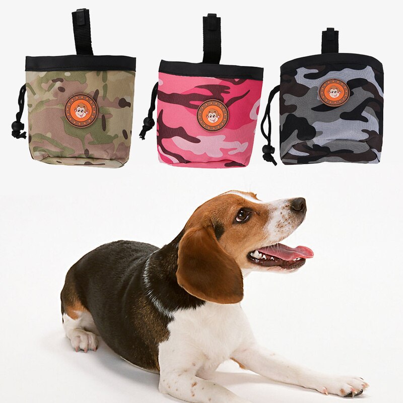 Udendørs bærbar træning behandler taske klikker træning hund snack poser stor kapacitet hvalp snack belønning talje taske kæledyrsforsyninger