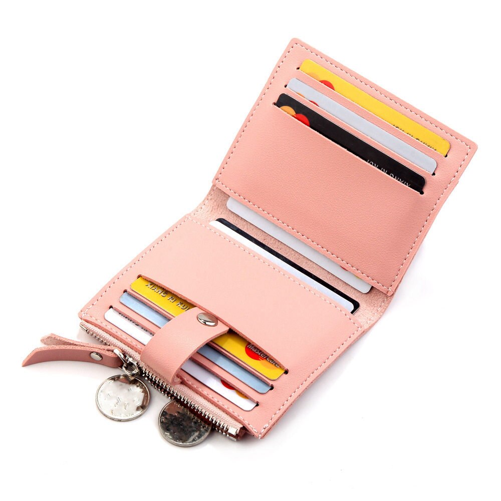 Portefeuilles femmes billetera mujer Zipper hasp poche à monnaie dames petits sacs à main femme portefeuille Carteira dames sac à main petit portefeuille