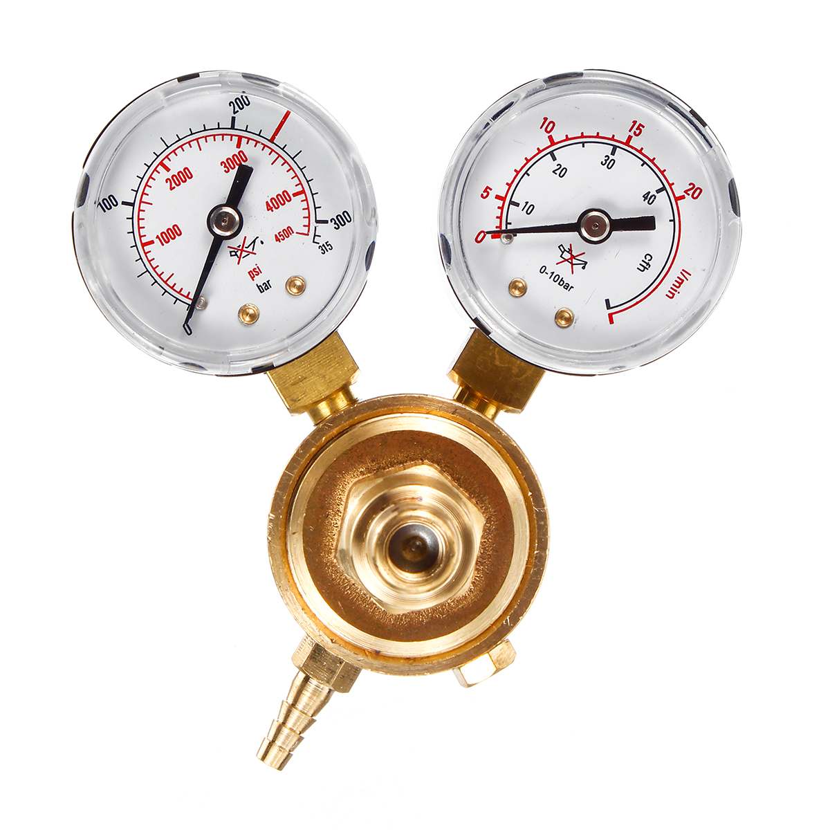 Dual Gauge Argon CO2 Gauges Pressure Reducer Mig Flow Meter Gas Control Valve Welding Regulator Argon Carbon Dioxide Regulator