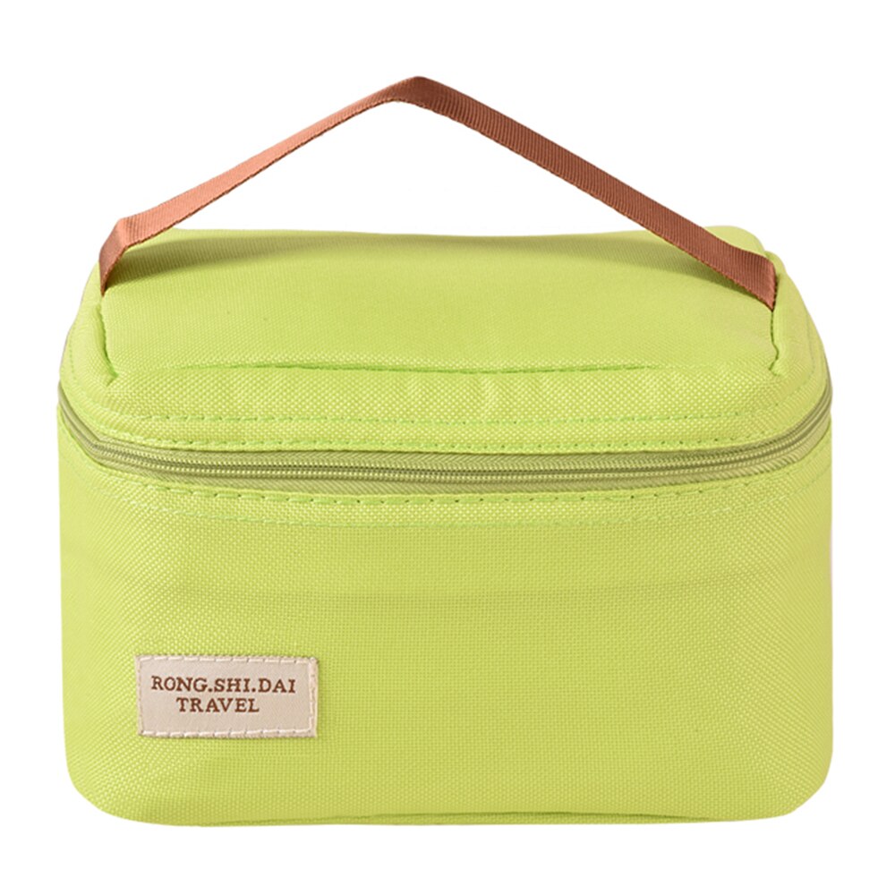 17L Tragbare Kühltasche Thermische Mittagessen Picknick Box Mahlzeit Isolierte Tasche Getränke Dosen Kühles Eis Pack Fahrzeug Isolierung Tasche: green