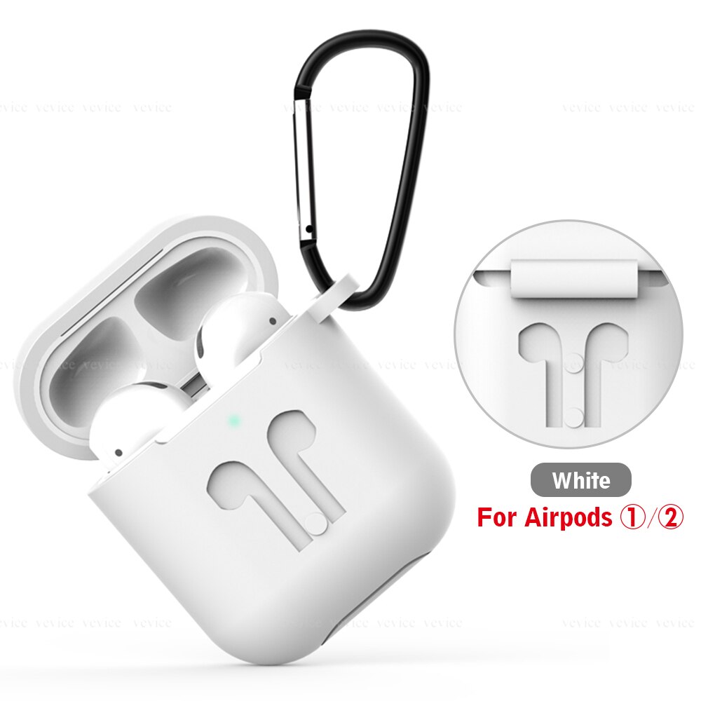 Soft Silicone Cases for Airpods 2nd 1st Protective Earphone Cover Case for Apple airpods2 Air pods 2 1 Shockproof Sleeve Pouch: 02