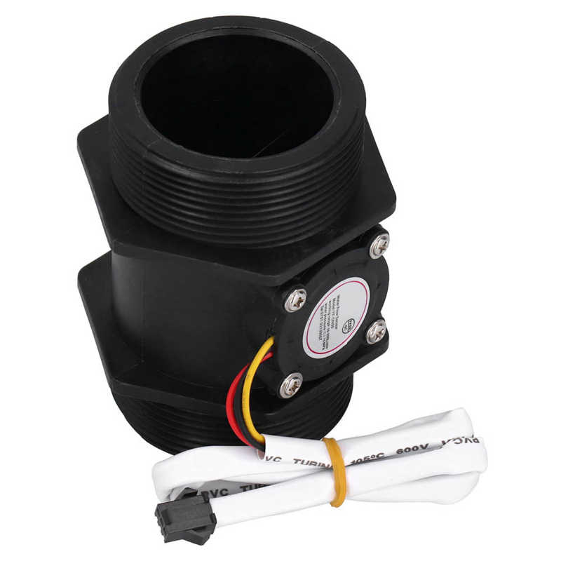 Turbine Water Flow Sensor YF-DN50 G2 Inch External Thread Water Flow Sensor Flowmeter 10-200L/Min DC3-24V