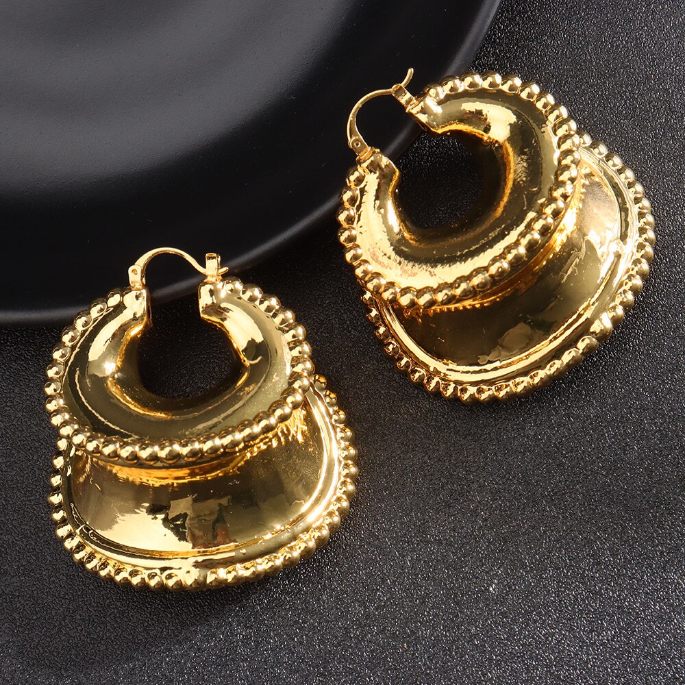 Ensemble de bijoux africains pour femmes, boucles d&#39;oreilles de mariage, dubaï, pendentif collier pour mariée, accessoire nigérian plaqué or
