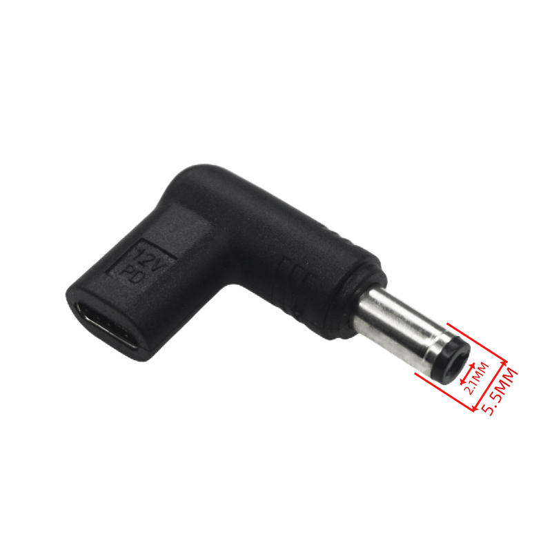 USB C PD to DC Power Connector Universal 12V Type C to DC Jack Plug Charging Adapter Converter for Router Tablet: Silver