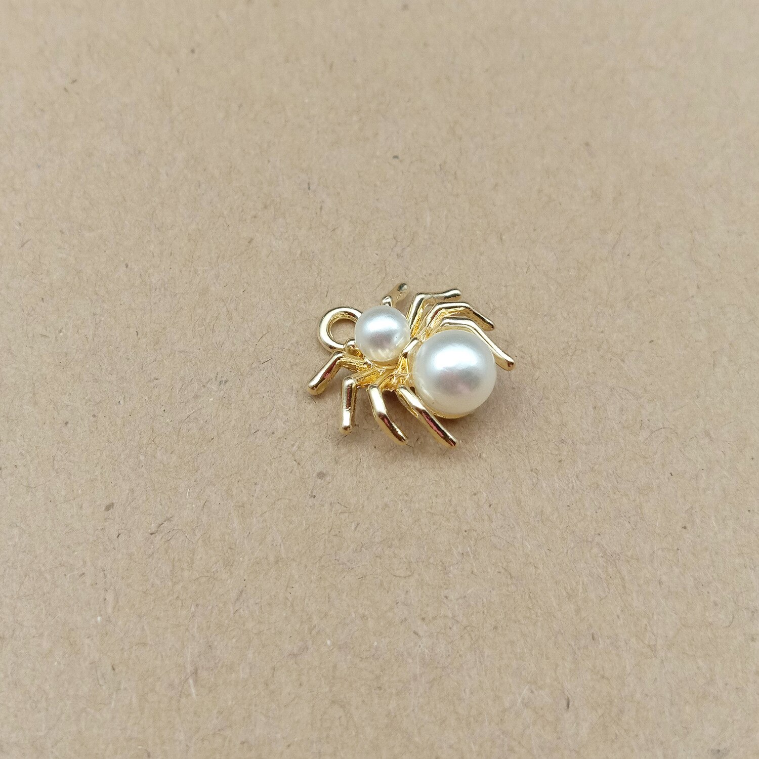 10 teile/paket Spinne Metall Goldene Farbe Reize Anhänger Anhänger Schmuck, Der Zink Legierung 14x15mm