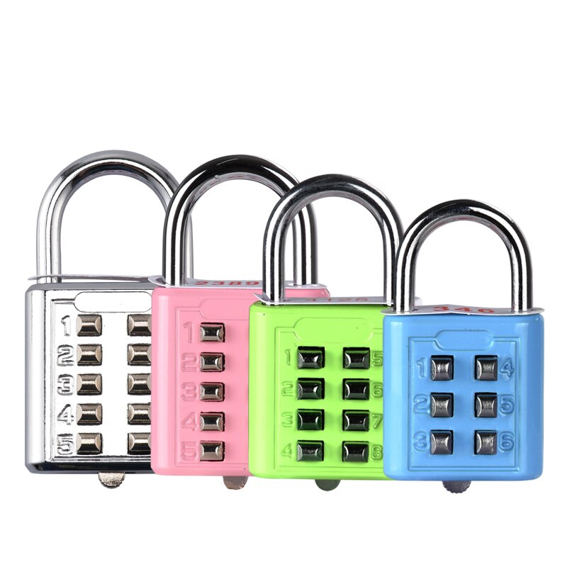 1Pcs Zinc alloy Password Padlock Mechanical Cipher Lock Waterproof Padlock Suitcase Combination Lock Blindman Keyed Padlock