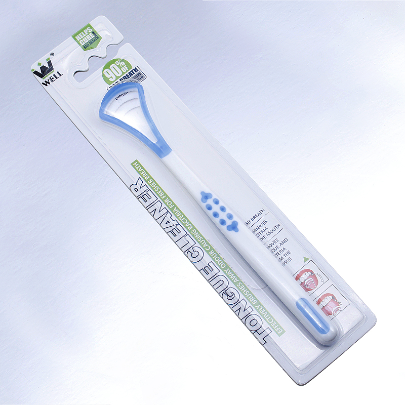 1 unids/pack de cepillo limpiador y rascador de lengua limpiador de lengua rascador de lengua para el Cuidado Oral higiene bucal mantener el aliento fresco