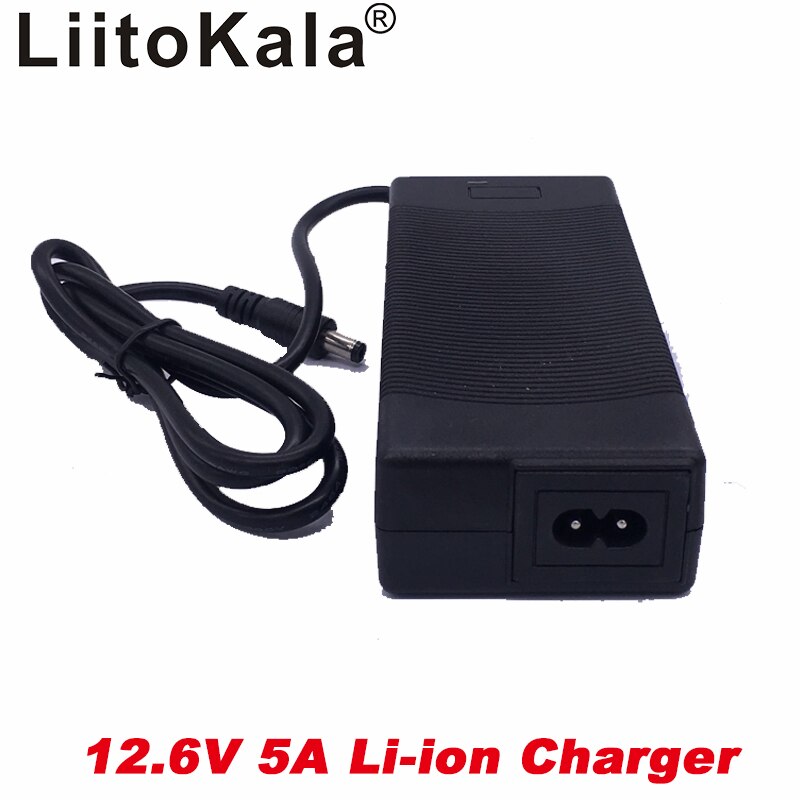 HK liitokala 12.6V 5A power charger,12.6V charger for CCTV battery pack,5A charger for 12V lithium battery 12V battery charger