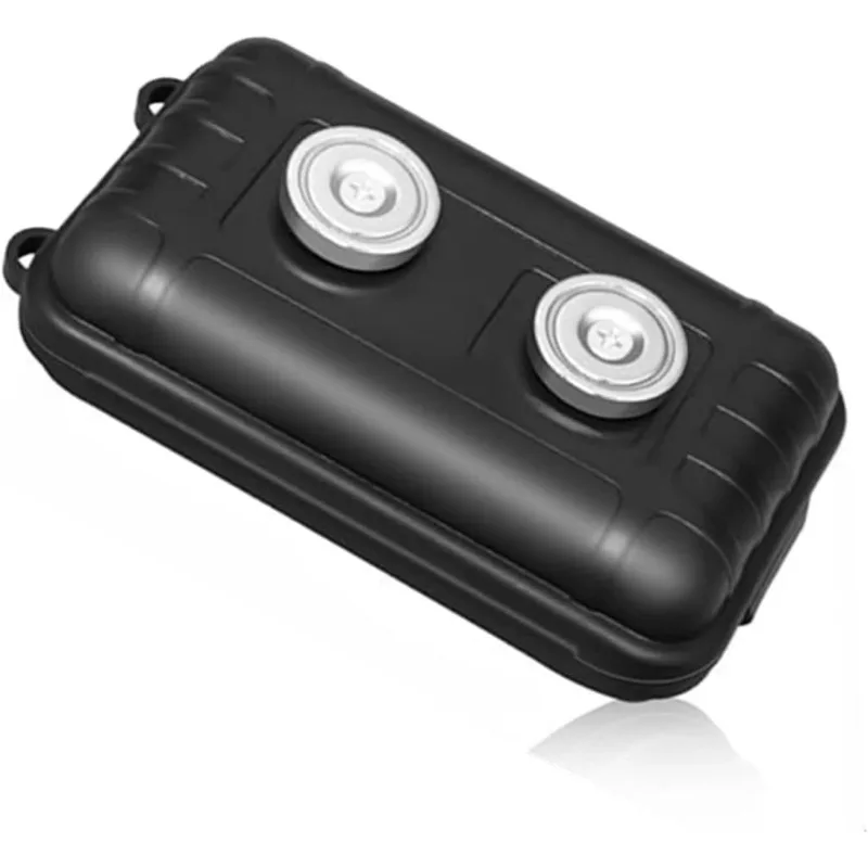 Magnetischer Schlüsselhalter unter dem Auto, versteckt einen Schlüssel, magnetischer Autoschlüsselhalter, Schlüsselversteck, multifunktionale Kasten für Ersatzschlüssel, GPS-Lokalisierer: Schwarz