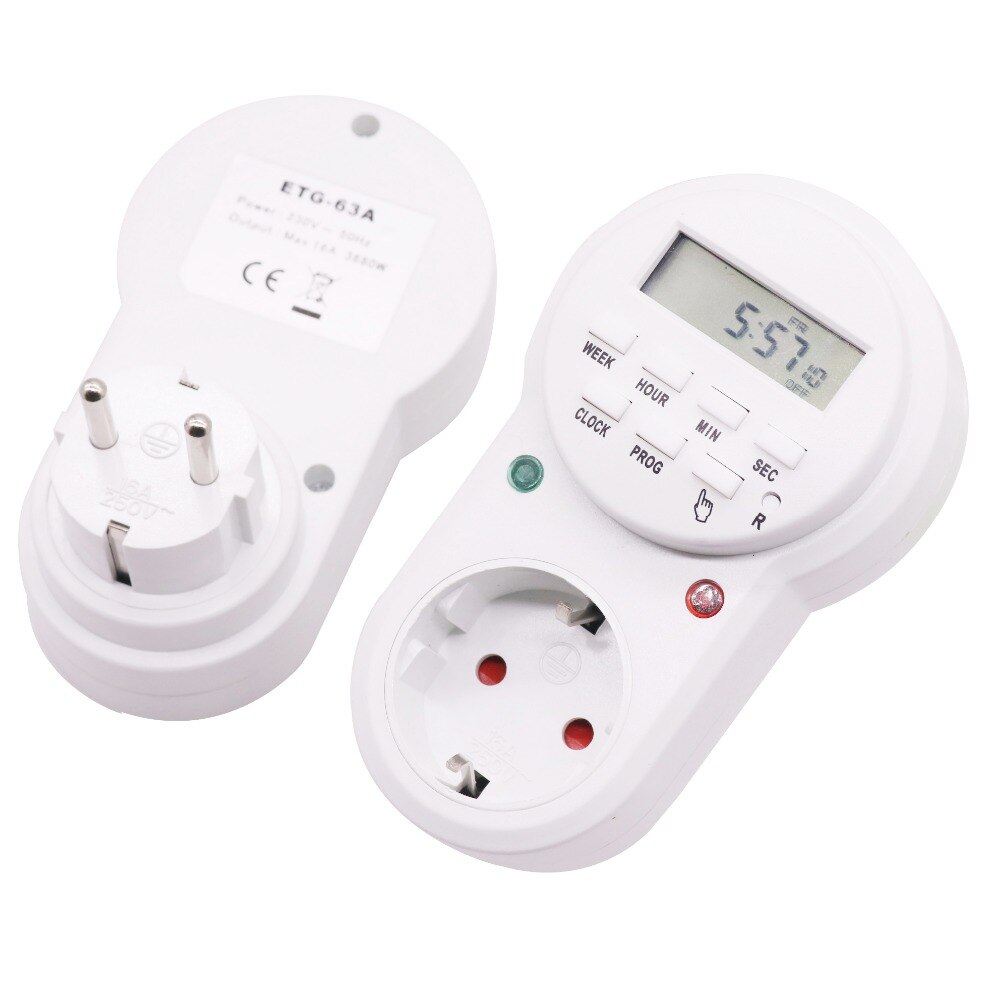 1 Pcs 16A 250V European Cycle Timer European Standard German Standard Timer Socket Russia GM