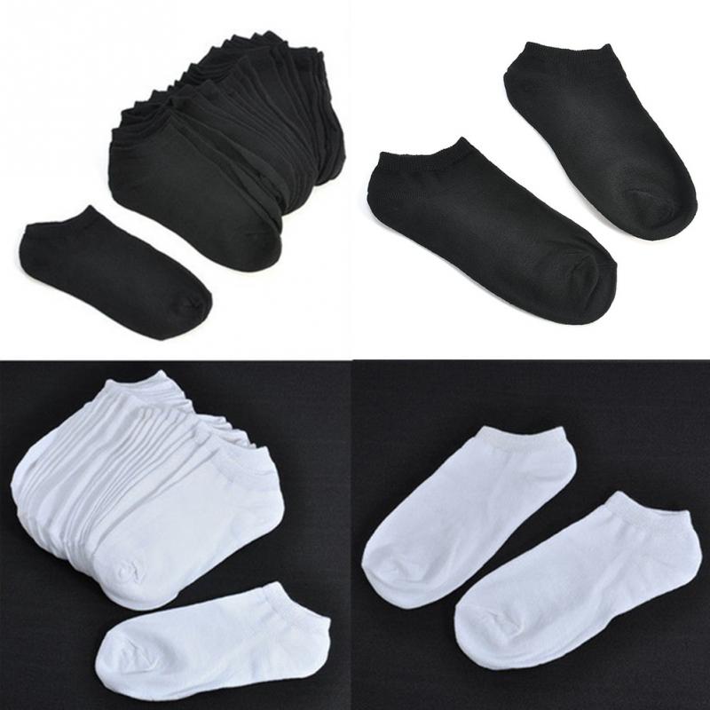 10Pairs / Set Unisex Socks Ultra-Thin Pure Color Low Cut Cotton Blend Socks Suitable For Spring/Summer Outdoor Sports #11