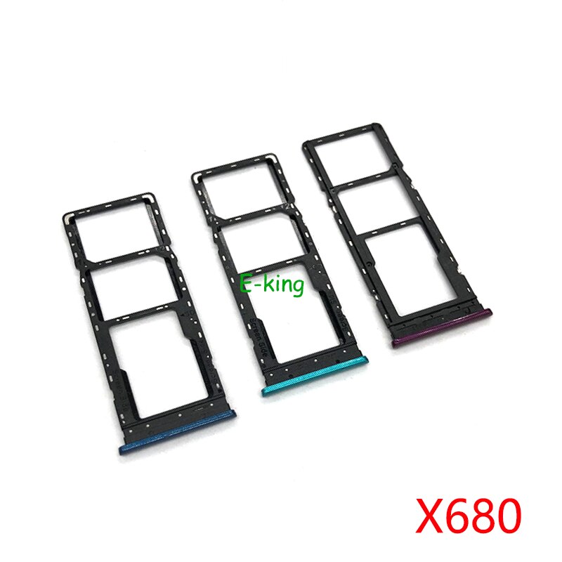 10PCS For Infinix X623 X625 X626 X650 X652 X655 X657 X606 X680 X683 Sim Card Slot Tray Holder Sim Card Reader Socket: X680 remark color
