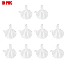 With Handle Miniature FUNNEL Tiny Plastic Little Funel Liquid Dispensing Funnel Small Mouth Liquid Oil Funnels Laboratory Tool: 10pcs