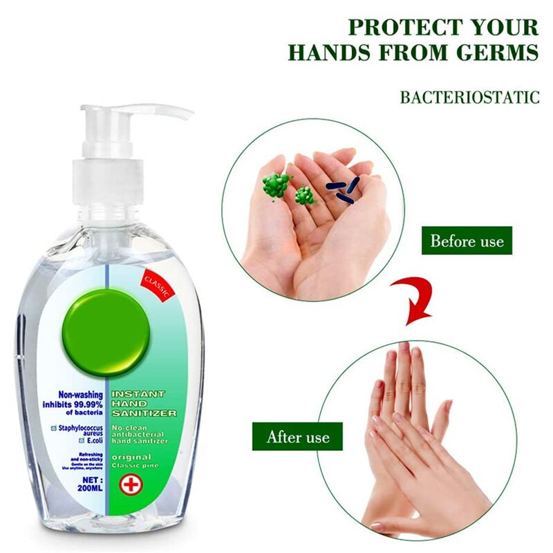 Gel de lavage sans rinçage de 200ml | Savon à mains Portable de nettoyage pour la maison, le bureau, le meilleur prix