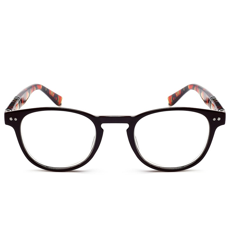 Unisex Reading Glasses Round PC Frame Eyewear Men Purple Blue Far Sight diopter +1.0~4.0