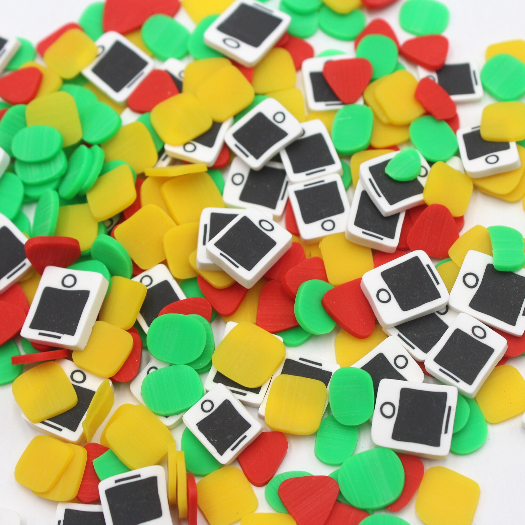 100g/Lot Halloween Series Pumkin Tree Mixed Clay Slices Soft Pottery Miniaure Sprinkles for DIY Crafts Filling Accessories: Group 8