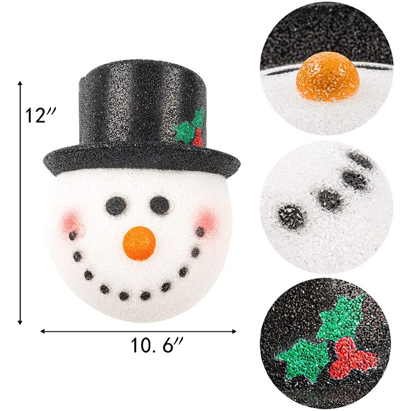 BESTSnowman Christmas Light Covers, Outdoor Decor for Porch Lights