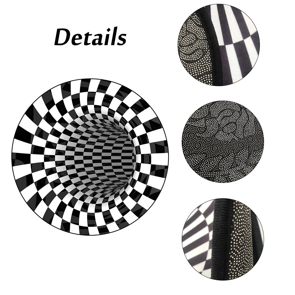 3D Strudel drucken Optische Illusion Bereichen Schwarz Und Weiß Teppich Teppich Boden Pad nicht-Unterhose Fußmatt Matten Für Hause wohnzimmer Schlafzimmer