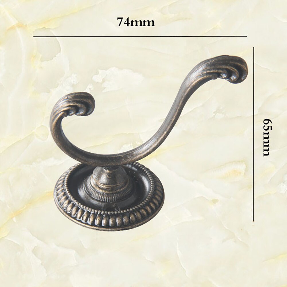 Gancho de pared de armario de bronce antiguo/negro de gran tamaño para ropa, Perchero de abrigo, Perchero de ropa Vintage