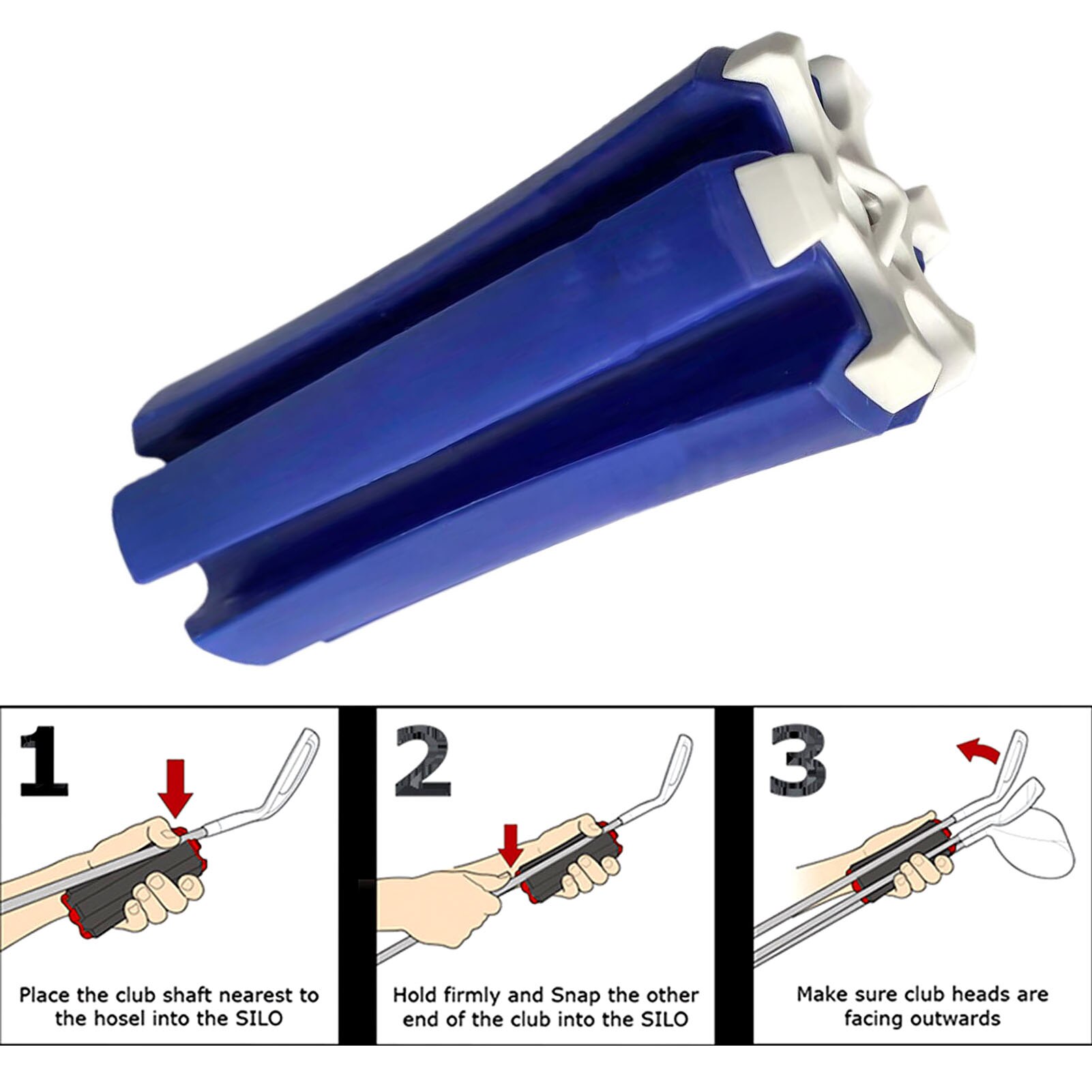 Golf Club Retainer Fixed Support Fixed Clip Holder Organizer Storage Rack Holder Outdoor Sports Accessories