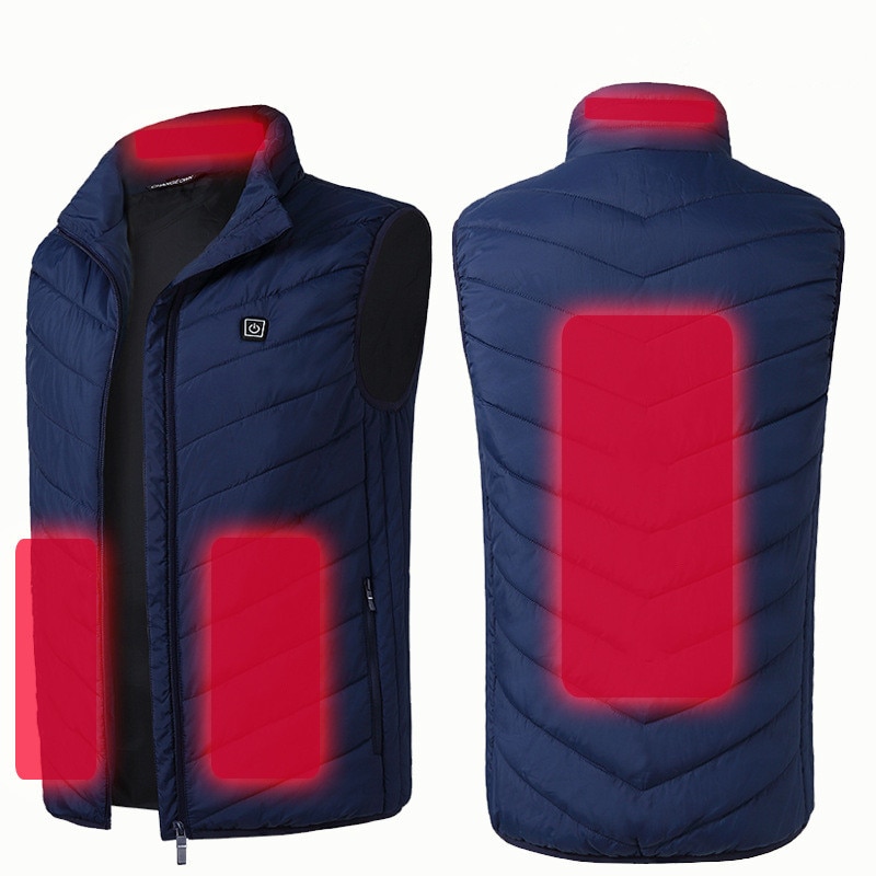 Winter Outdoor Warm USB Verwarmde Jas Vest Elektrische Thermische Kleding Vest Vrouwen Mannen Wandelen Camping Fietsen