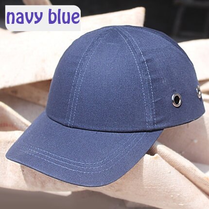 ABS Work Safety Cloth Hat Baseball Bump Caps Lightweight Safety Hat Head Protection Caps Workplace Construction Site Hat: navy blue