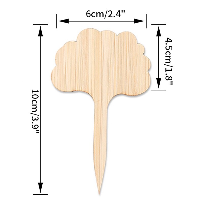 Plant Tags Bamboe Plant Markers Kwekerij Labels T Type Plant Markers Bonsai Label Tuin Bloemen Gereedschappen Plant Label 10 stuks: S15 Plant Labels