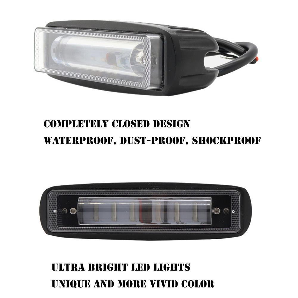 Fuleem 1PCS Waterproof LED 30W Forklift Truck Red Blue LED Linear Light Safety Warning Lamp Working Light