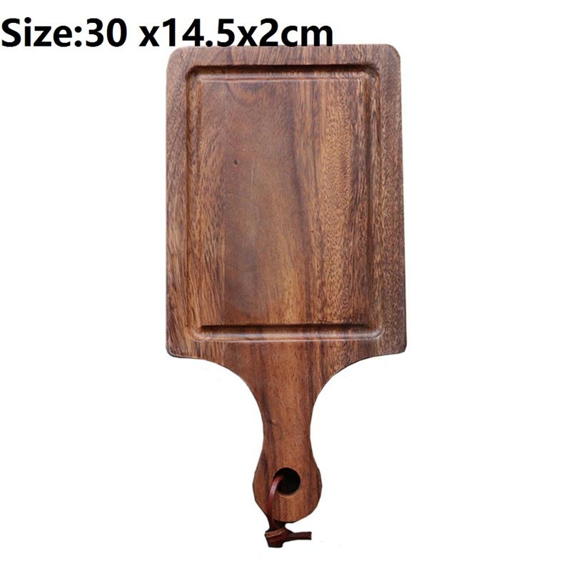 Wooden Chopping Blocks Tool Bamboo Rectangle Hangable Cutting Board Non-Slip Chopping Board Kitchen Accessories Chopping Board: A