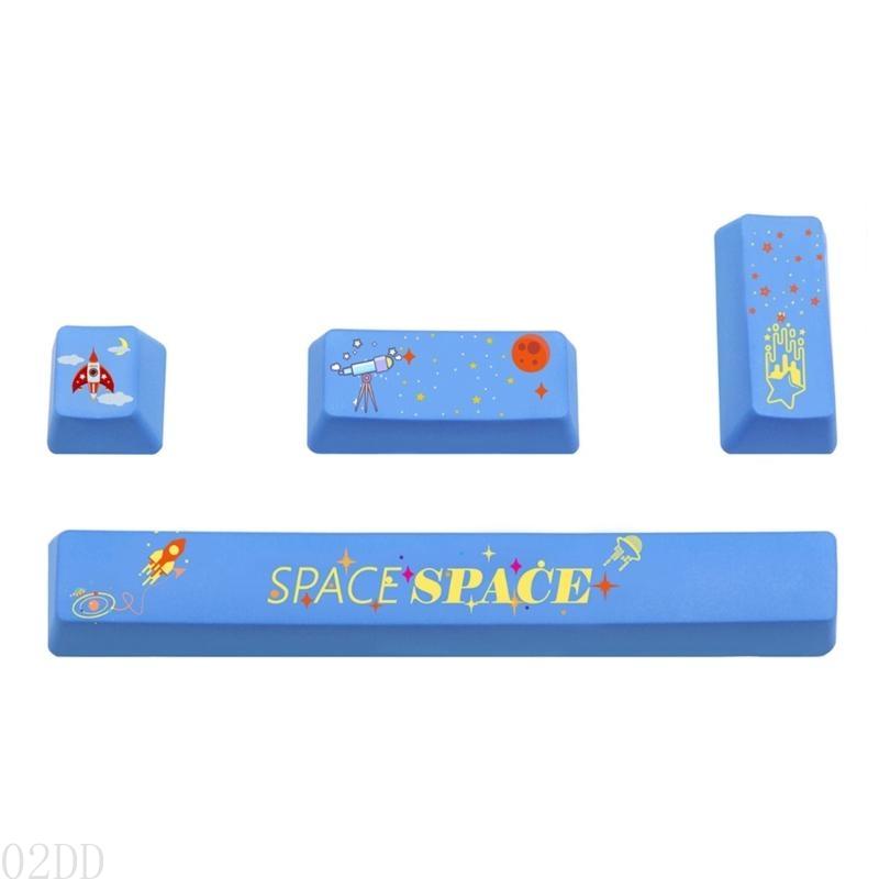 02DD Keyboard KeyCaps 4 KeyCap Space 6.25U ESC Enter Right Enter PBT Beauty Enter Voer PBT Beauty in: orange
