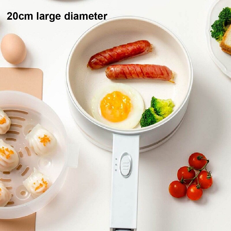 1.5L elektryczny gar robić gotowania Multicooker patelnia patelnia parowar gorący kociołek owsianka zupa kuchenka urządzenie śniadaniowe nie-Stick garnek