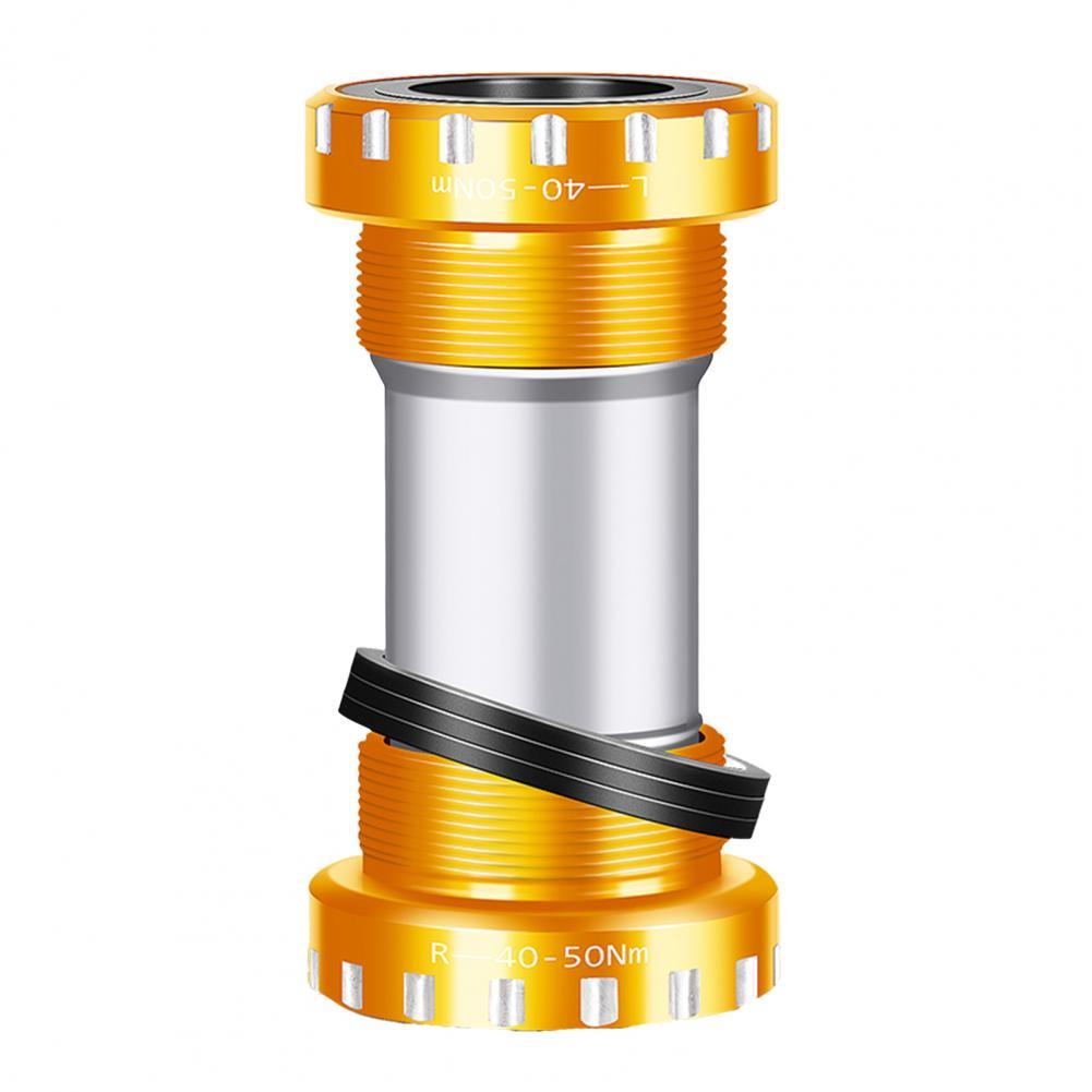 Bike Bottom Bracket Great 6061 Aluminum Alloy Smooth for Mountain Bike Thread Bottom Bracket Bicycle Bottom Bracket:  Golden