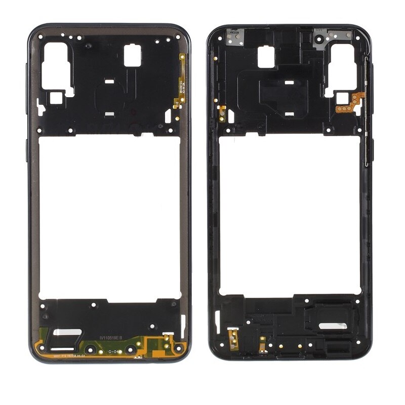 Per Samsung Galaxy A40 SM-A405 Blu/Nero/Arancione Colore Posteriore Dell&#39;alloggiamento Della Parte Posteriore del Telaio Piatto Centrale Della Copertura