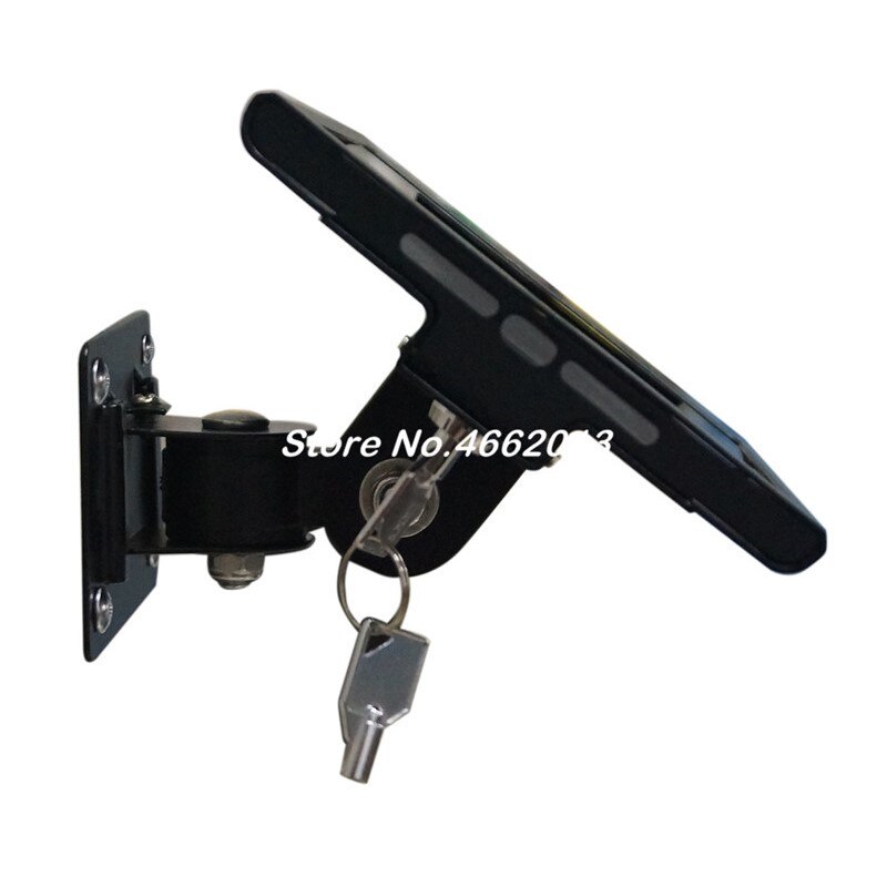 for mini iPad wall security mounting with anti-theft enclosue lock mount bracket display on hotel shop restaurant store school